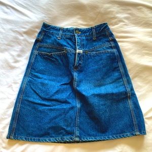 Vintage Marithe Girbaud Francois denim skirt.